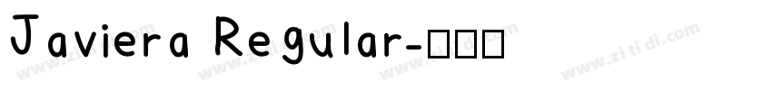Javiera Regular字体转换